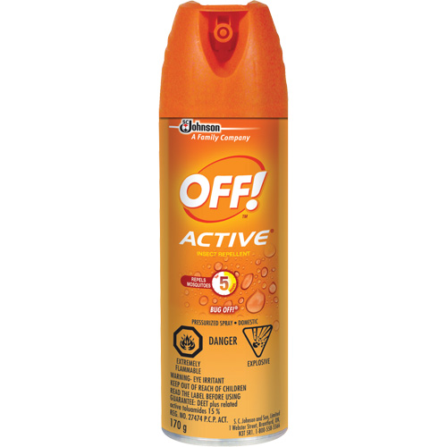 Insectifuge Off! Active, DEET &agrave; 15 %, A&eacute;rosol, 170 g NRZ Safety Inc.