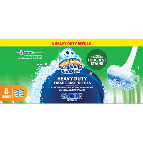 Recharge de tampons &agrave; usage intensif pour la brosse pour cuvettes Scrubbing Bubbles Fresh Brush, Recharge NRZ Safety Inc.