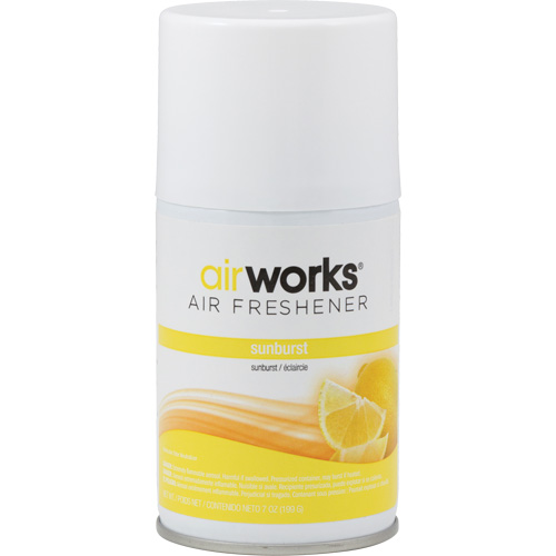 AirWorks&reg; Metered Air Fresheners, Sunburst, Aerosol Can NRZ Safety Inc.