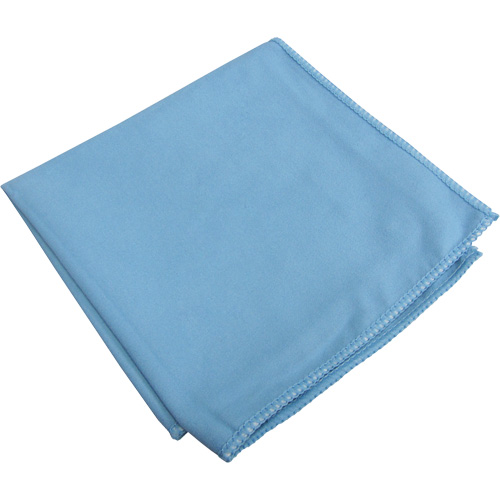 Specialty Glass & Mirror Suede Cloths, Microfibre, Blue NRZ Safety Inc.