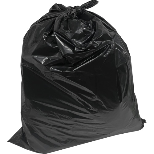 Industrial Garbage Bags, X-Strong, 26" W x 36" L, 1.2 mils, Black, 45 L (12 Gal.) Capacity NRZ Safety Inc.