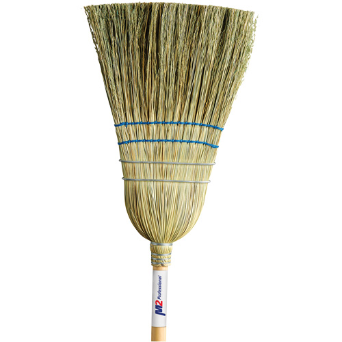 Heavy-Duty Corn Broom, 2-String, Wood Handle NRZ Safety Inc.