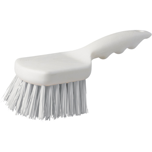 Brosse &agrave; chaudron &agrave; manche court, 9" l, Soies Polypropyl&egrave;ne, Blanc NRZ Safety Inc.
