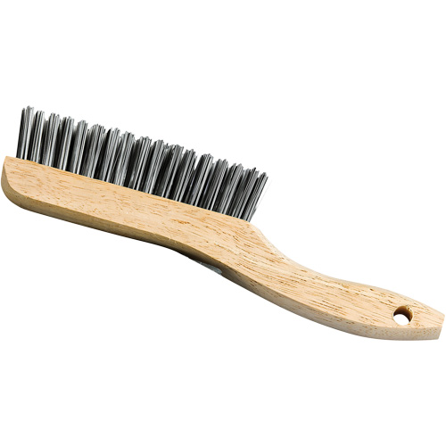 Brosse &agrave; manche en patin, Acier, 4 x 16 rangs de fils, Longueur 9-3/4" NRZ Safety Inc.