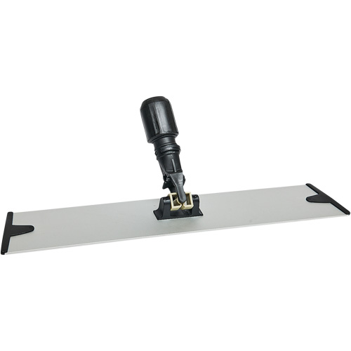 Support de vadrouille &agrave; &eacute;pousseter en microfibres &agrave; boucles et crochets, 18", Aluminium NRZ Safety Inc.