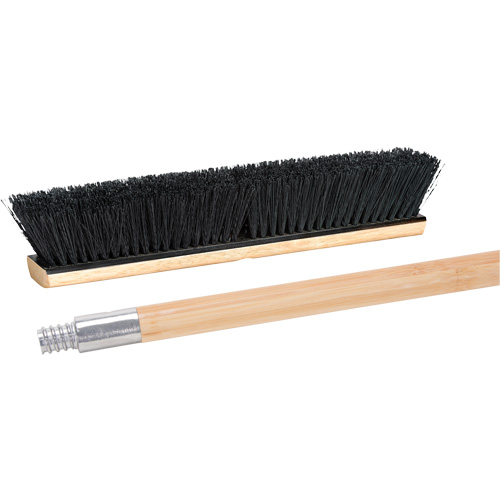 Push Broom with Metal-Threaded Handle, 24", Medium, Tampico Bristles NRZ Safety Inc.