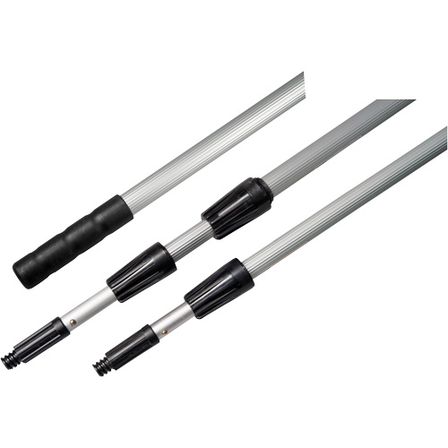 3-Piece Extension Handle, Aluminum, Telescopic, Threaded Taper Tip, 1" Diameter, 360" Length NRZ Safety Inc.