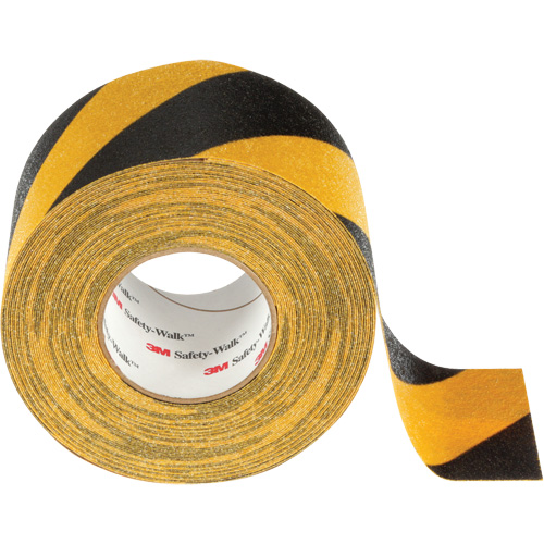 Ruban antid&eacute;rapant tout usage Safety-Walk, 4" x 60', Noir & jaune NRZ Safety Inc.