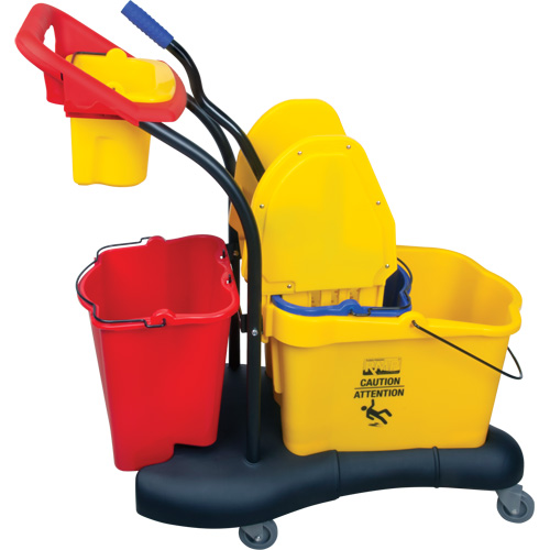 Multifunctional Mop Trolley, Down Press, 9.5 US Gal.(38 Quart), Yellow NRZ Safety Inc.