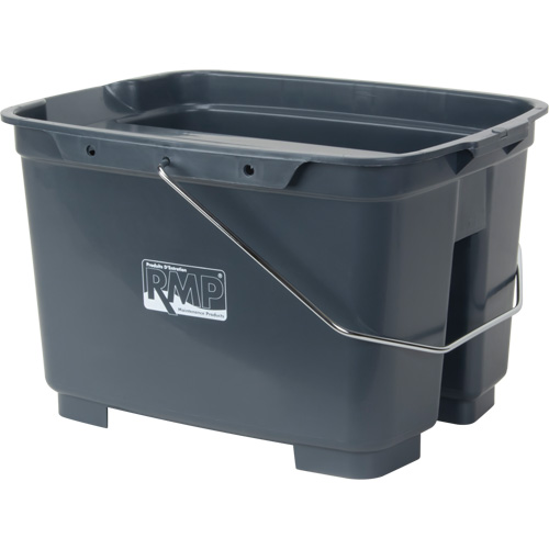 Seau double, Capacit&eacute; de 4,75 gal. US (19 pintes), Gris NRZ Safety Inc.