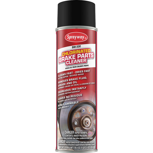 Nettoyant chlor&eacute; pour pi&egrave;ces de freins, Canette a&eacute;rosol NRZ Safety Inc.