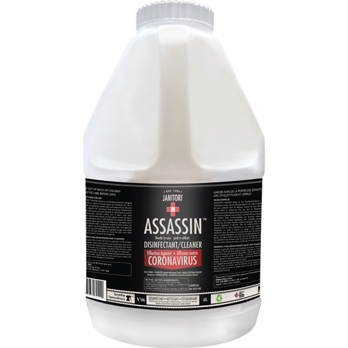 Janitori Assassin Ready-to-Use Disinfectant Cleaner, 4 L, Jug NRZ Safety Inc.