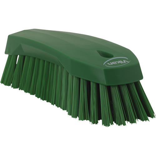 Grande brosse &agrave; main oblique, Soies Ferme, Longueur de 8", Vert NRZ Safety Inc.