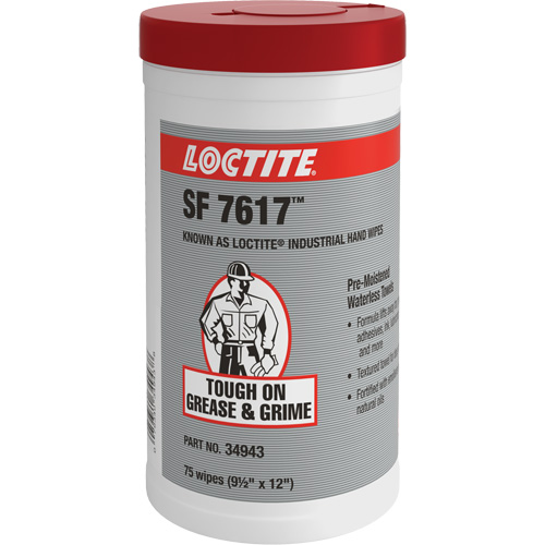 Essuie-mains industriels SF 7617, 75 lingettes, 12" x 9-1/2" NRZ Safety Inc.
