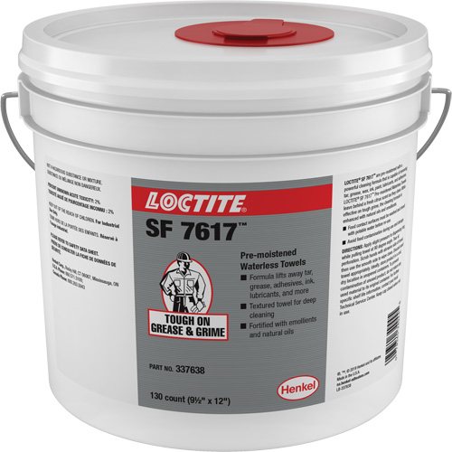 Essuie-mains industriels SF 7617, 130 lingettes, 12" x 9-1/2" NRZ Safety Inc.