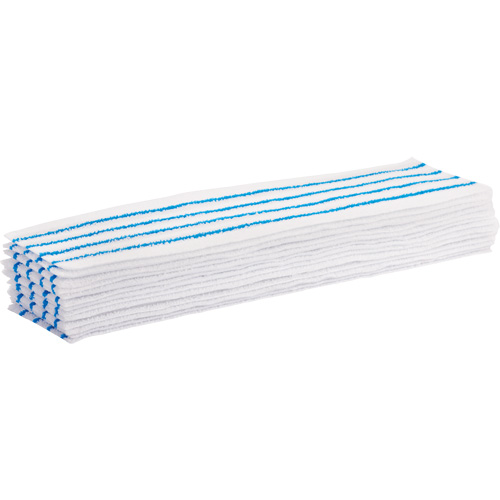 Disposable Mop Pad, Hook and Loop Style, Microfibre, 18" L x 4" W NRZ Safety Inc.