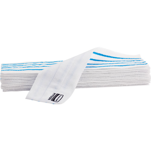 Disposable Mop Pad, Hook and Loop Style, Microfibre, 18" L x 4" W NRZ Safety Inc.