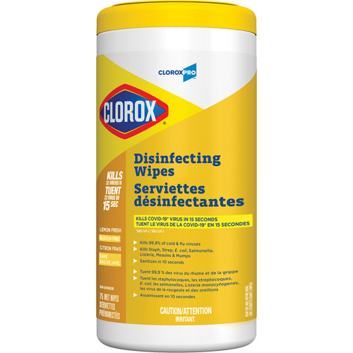 Lingettes d&eacute;sinfectantes, 75 lingettes NRZ Safety Inc.