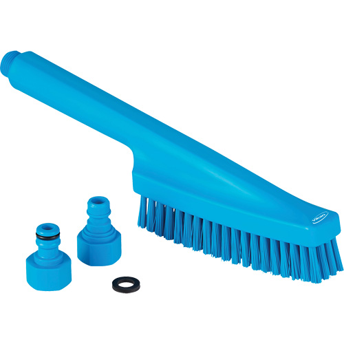 Waterfed Hand Brush, Stiff Bristles, 13" Long, Blue NRZ Safety Inc.