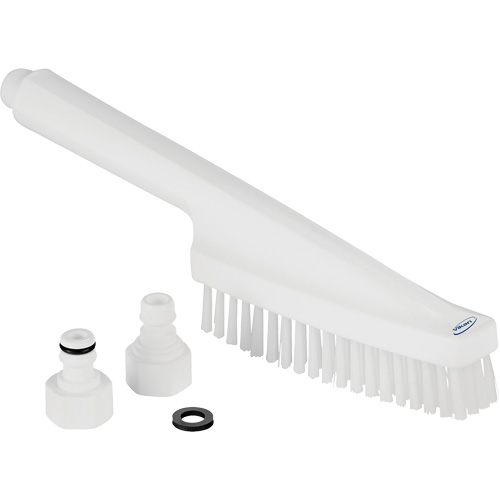 Waterfed Hand Brush, Stiff Bristles, 13" Long, White NRZ Safety Inc.