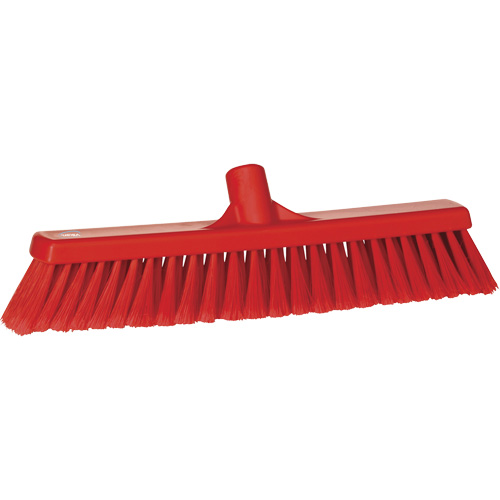 Fine Particle Push Broom, Fine/Split Bristles, 16-1/4", Polypropylene, Red NRZ Safety Inc.