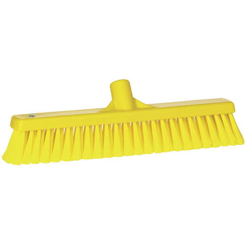 Fine Particle Push Broom, Fine/Split Bristles, 16-1/4", Polypropylene, Yellow NRZ Safety Inc.