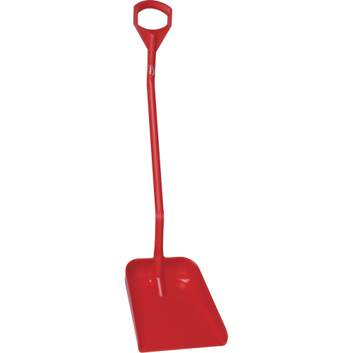 Pelle ergonomique &agrave; grande lame, Longueur de 51", Plastique, Rouge NRZ Safety Inc.