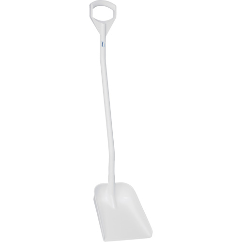 Pelle ergonomique &agrave; lame r&eacute;duite, Longueur de 50", Plastique, Blanc NRZ Safety Inc.