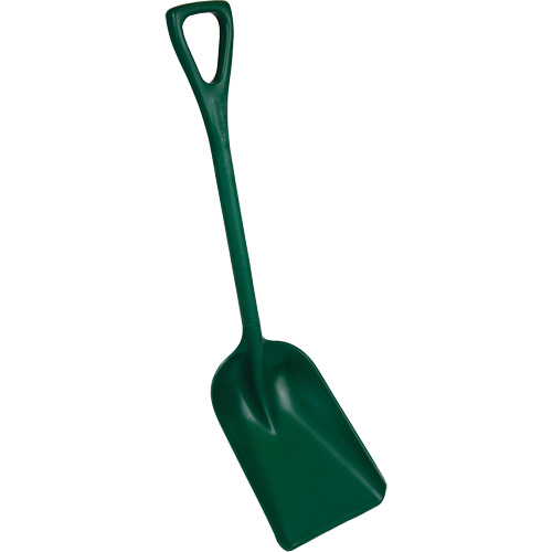 Pelle monobloc perceptible par d&eacute;tecteur de m&eacute;tal, Lame 10" x 14", Longueur de 37-1/2", Plastique, Vert NRZ Safety Inc.