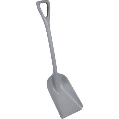 One-Piece Metal Detectable Shovel, 10" x 14" Blade, 37-1/2" Length, Plastic, Grey NRZ Safety Inc.