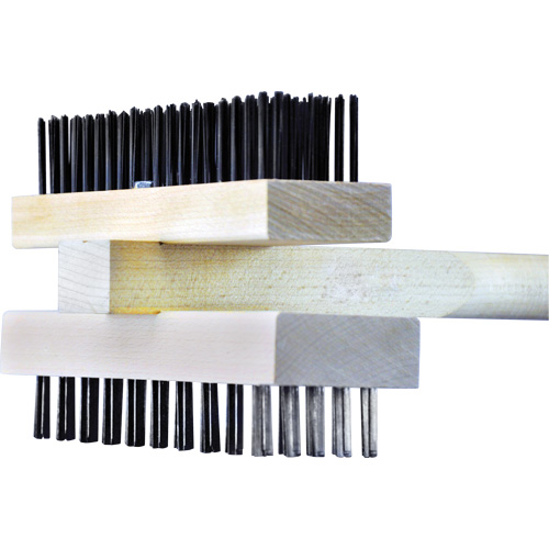 Double-Sided Commercial Broiler & Grill Brush, Carbon Steel/Flat Steel Wire, 48" Long NRZ Safety Inc.