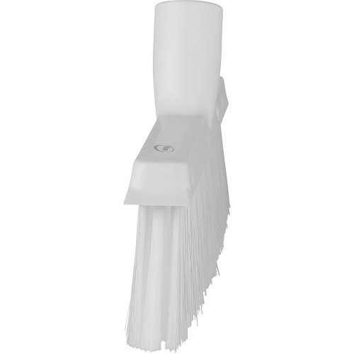 Dustpan Broom with Angled Thread, Medium Bristles, 10", Polyester, White NRZ Safety Inc.