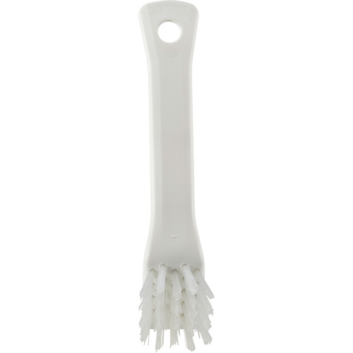 Brosse avec rebord grattoir, Soies Ferme, Longueur de 6", Blanc NRZ Safety Inc.