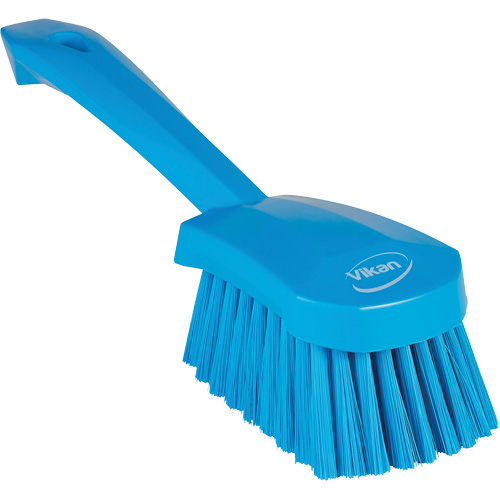 Brosse &agrave; r&eacute;curer avec manche court, Soies Doux, Longueur de 10-1/2", Bleu NRZ Safety Inc.