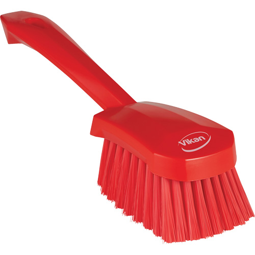 Brosse &agrave; r&eacute;curer avec manche court, Soies Doux, Longueur de 10-1/2", Rouge NRZ Safety Inc.