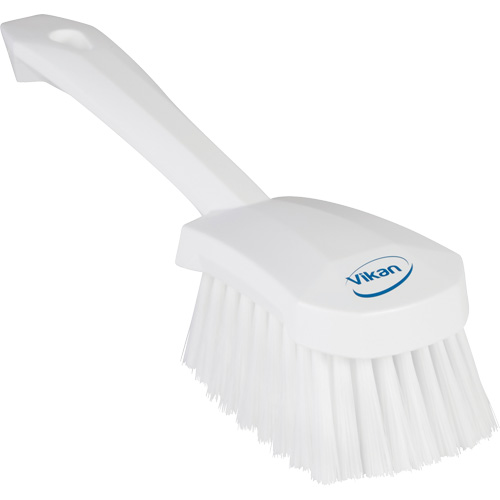 Brosse &agrave; r&eacute;curer avec manche court, Soies Doux, Longueur de 10-1/2", Blanc NRZ Safety Inc.