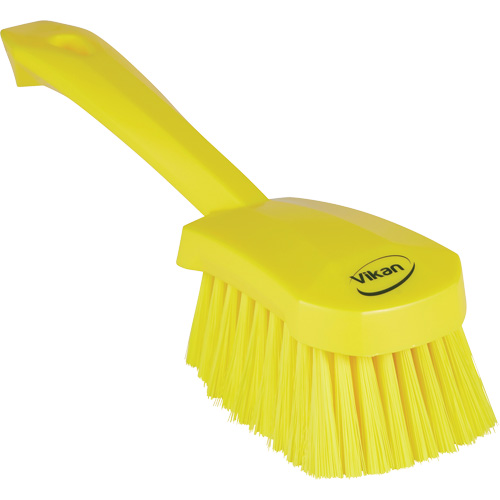 Brosse &agrave; r&eacute;curer avec manche court, Soies Doux, Longueur de 10-1/2", Jaune NRZ Safety Inc.