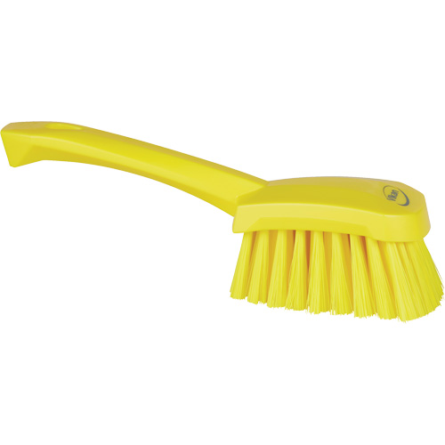 Brosse &agrave; r&eacute;curer avec manche court, Soies Doux, Longueur de 10-1/2", Jaune NRZ Safety Inc.