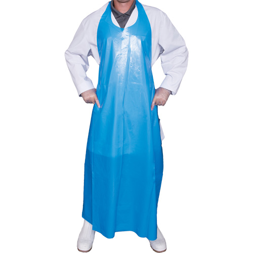 Top Dog 6 Mil. Apron, Polyurethane, 50" L x Blue NRZ Safety Inc.