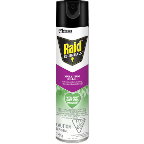 Insecticide polyvalent Essentials Raid, 350 g, Canette a&eacute;rosol NRZ Safety Inc.