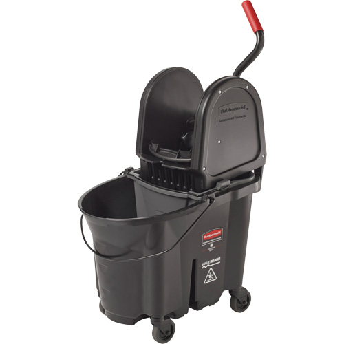 Wavebrake&reg; Bucket & Wringer, Down Press, 8.75 US Gal.(35 Quart), Black NRZ Safety Inc.