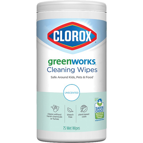 Lingettes nettoyantes GreenWorks, 75 lingettes NRZ Safety Inc.