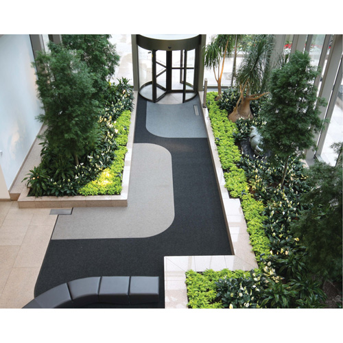 Supreme Knob Entrance Matting, Wiper/Scraper, 13-5/12' x 75-1/2' x 7/16", Charcoal NRZ Safety Inc.