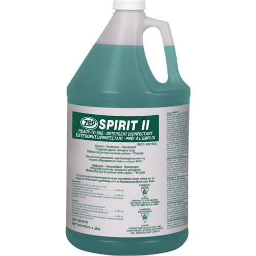 Spirit II Detergent Disinfectant, 4 L, Jug NRZ Safety Inc.
