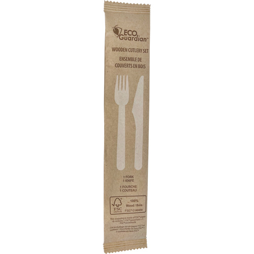 Fork & Knife Wooden Cutlery Kit NRZ Safety Inc.