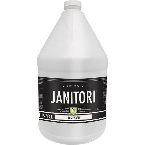 Nettoyant &agrave; vaisselle Janitori 81, Liquide, 4 L NRZ Safety Inc.