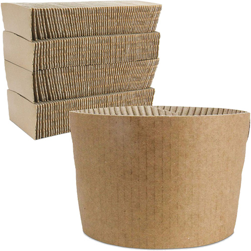 Kraft Coffee Cup Sleeves, Paper, 12 oz. - 20 oz., Brown NRZ Safety Inc.