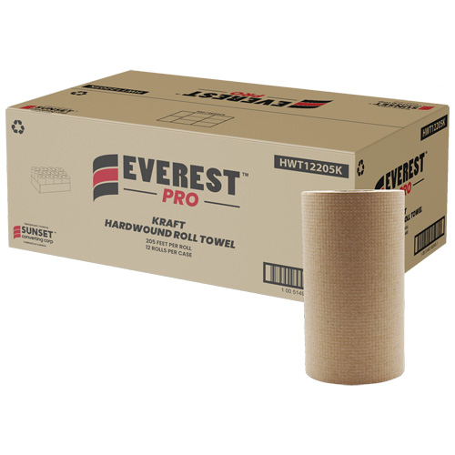 Kraft Hardwound Roll Towels, 1 Ply, Centre Pull, 205' L NRZ Safety Inc.