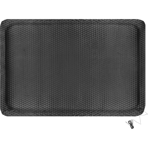 Hog Heaven Electrically Conductive Mat Kit, 4' W x 6' L, 7/8" Thickness, Black, Nitrile NRZ Safety Inc.