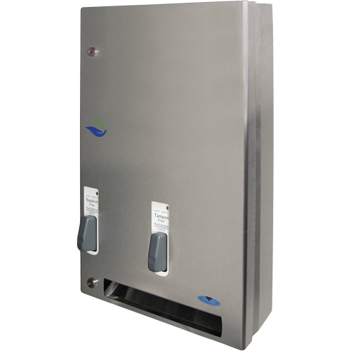 Push Button Free Feminine Product Dispenser NRZ Safety Inc.